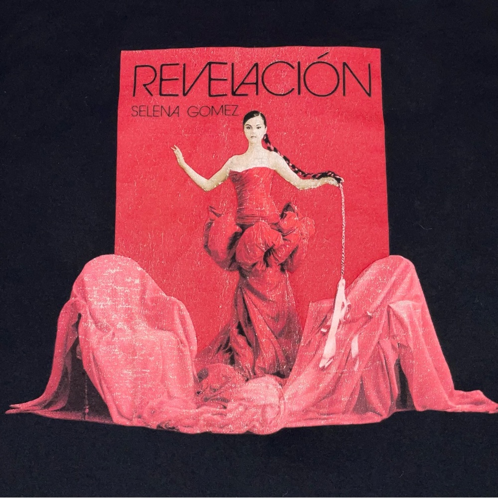 Selena Gómez Revelación Black Tshirt Sz XL